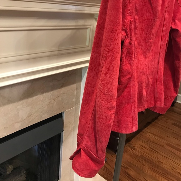 LAL Suede/Leather Red/Rust Jacket - Picture 10 of 14